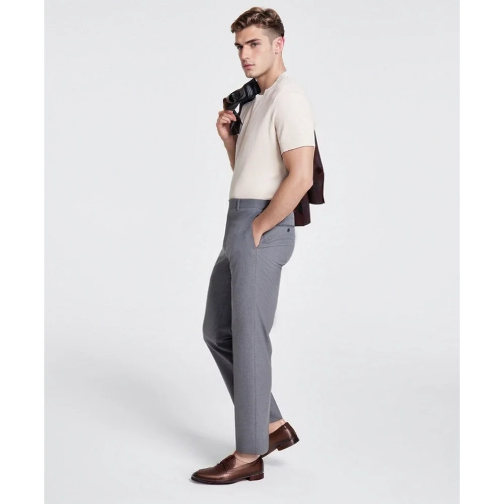 Michael Kors Dress Pants Mens 38x29 Gray Pattern Marvin Straight Leg Trouser NWT - Picture 1 of 9